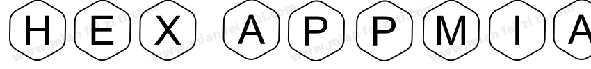 HEX Appmia Regular字体转换